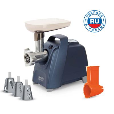 Электромясорубка "Аксион" М62.03 в темно-синем корпусе