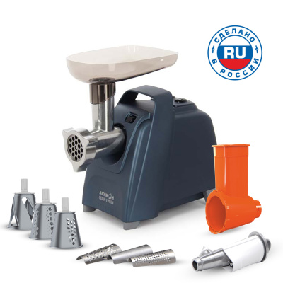 Электромясорубка "Аксион" М61.02 темно-синий